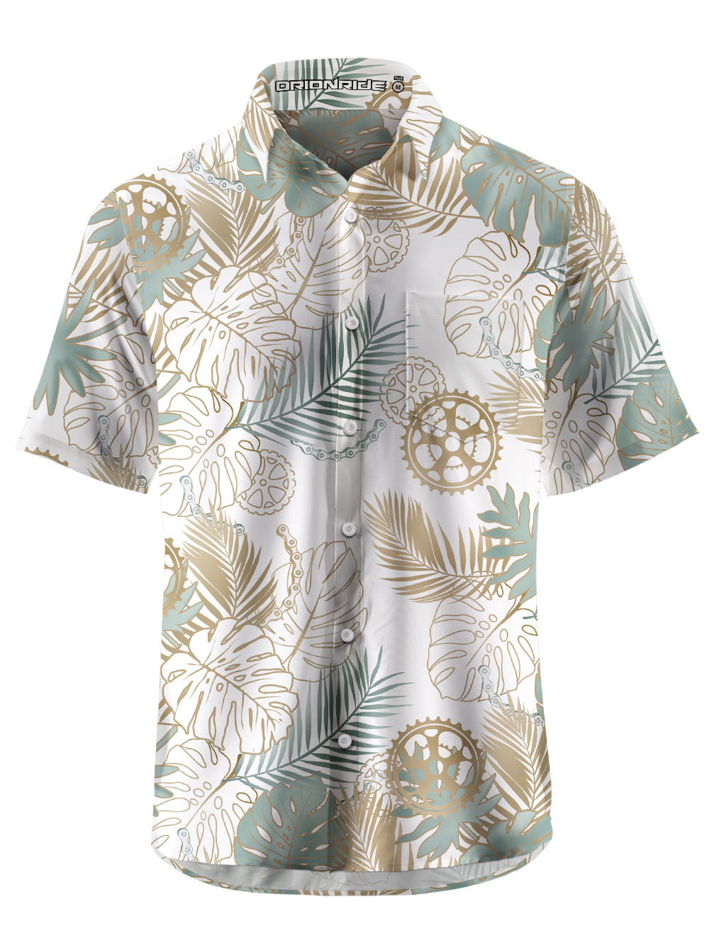 Orionride Monstera Gear Zipper Pockets Ultra Lightweight Short Sleeves Gravel Shirt