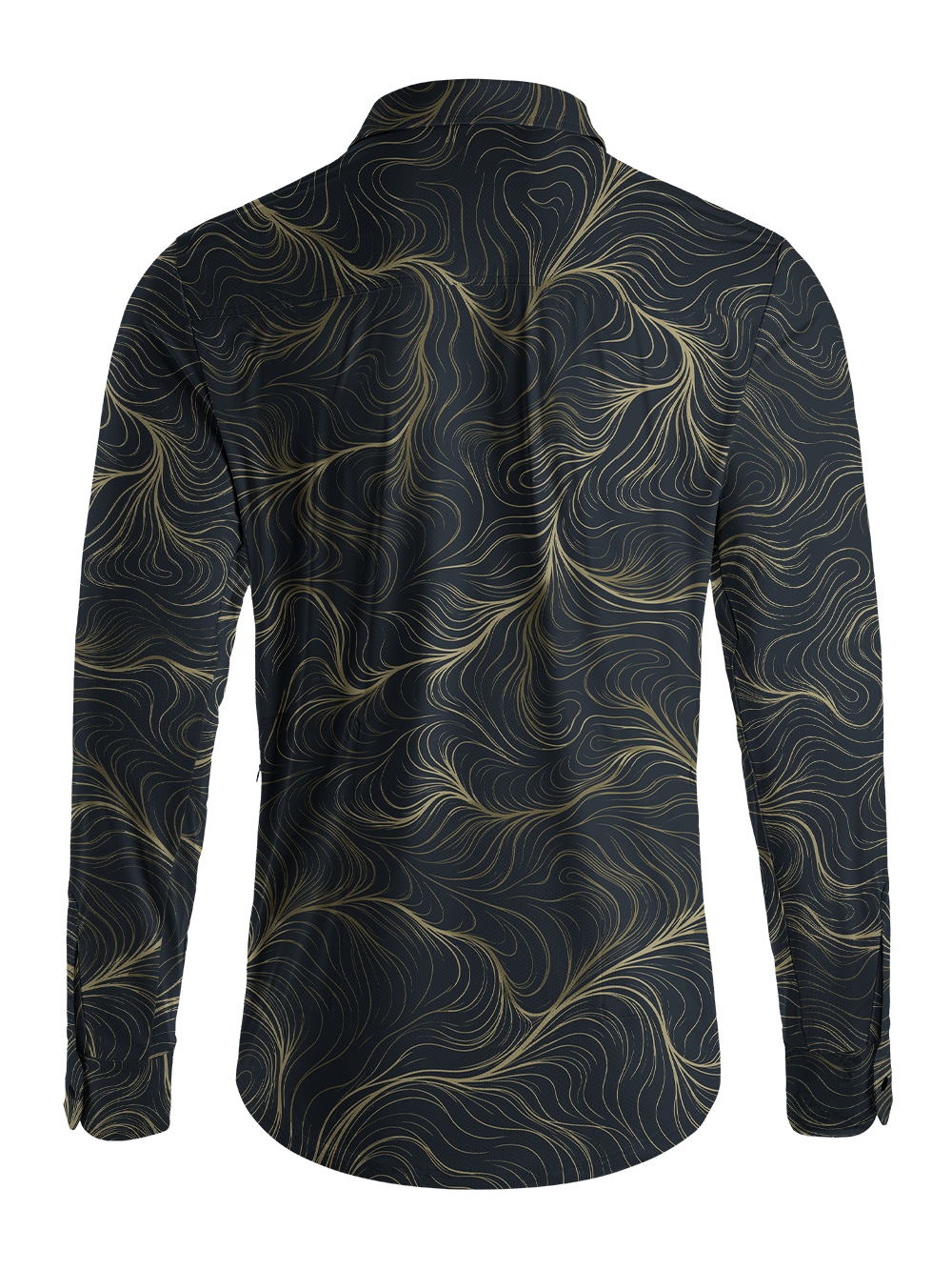 Orionride Golden Currents Men's Stretchy Breathable Long Sleeve Gravel Shirt