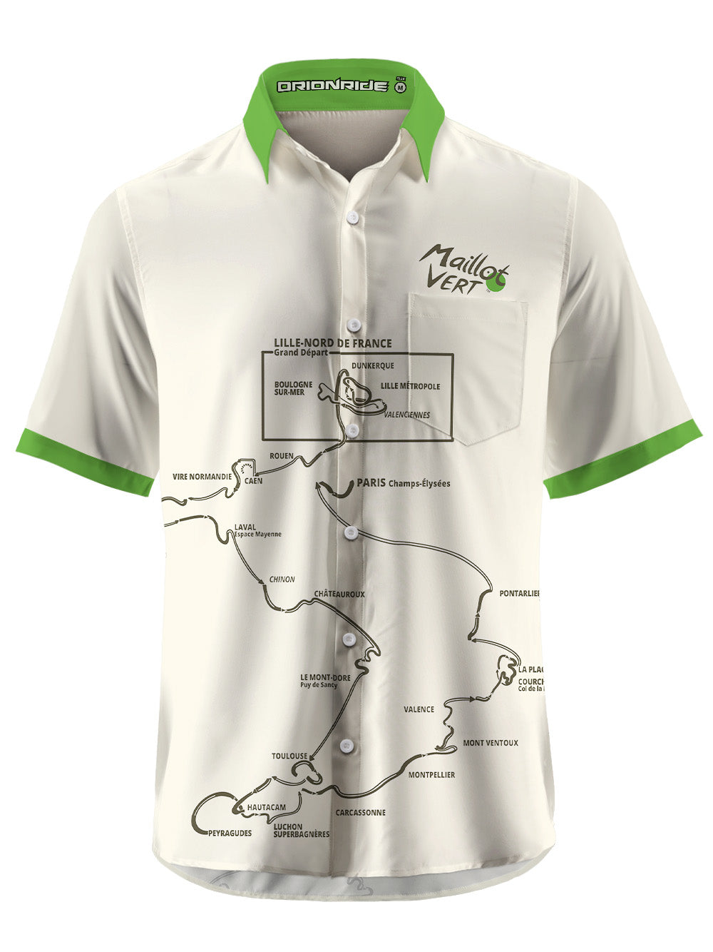 Orionride The Road To Success Zipper Pockets Ultra Lightweight Short Sleeves Gravel Shirt