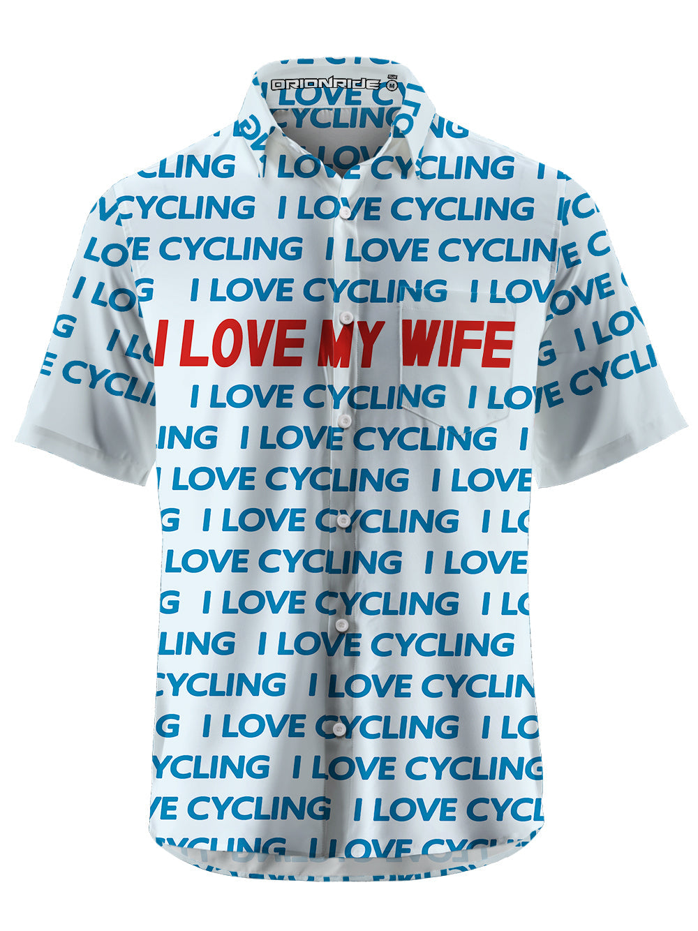 Orionride I Love My Wife Ultra Lightweight Short Sleeves Hawaiian shirt