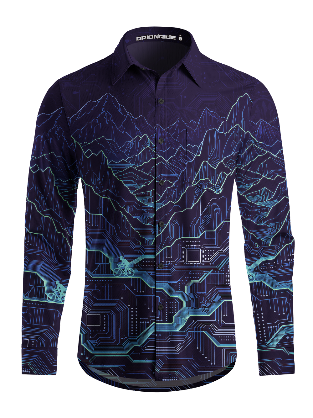Orionride Cyber Summit Men's Stretchy Breathable Long Sleeve Gravel Shirt