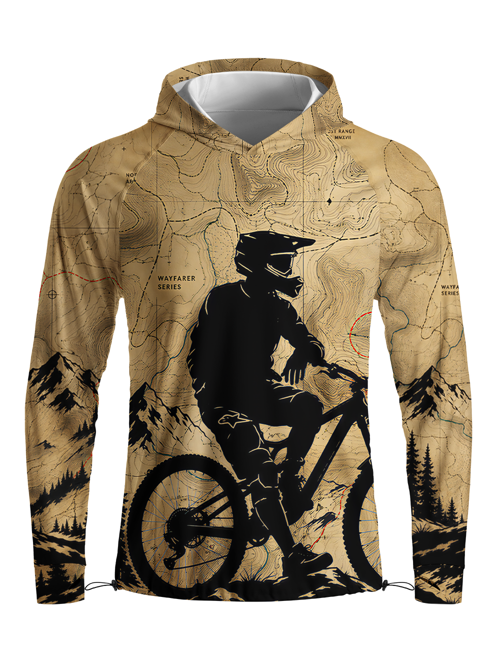 Orionride Rugged Quest Long Sleeve Cycling Hoodie Shirt