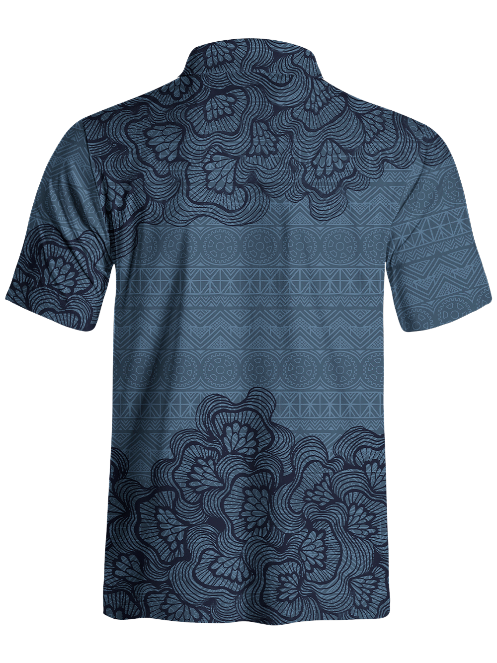 Orionride Floral Shadow Pattern Men's Polo Shirt