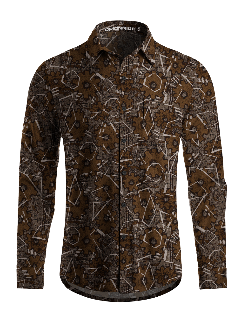 Orionride Gearshift Geometry Men's Stretchy Breathable Long Sleeve Gravel Shirt