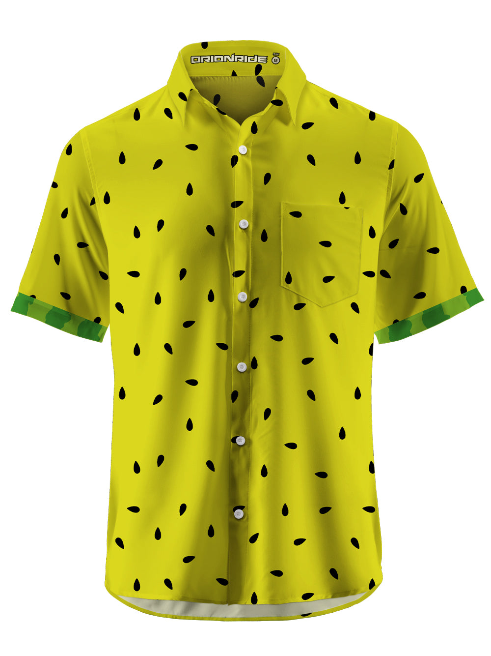 Orionride Watermelon Zipper Pockets Ultra Lightweight Short Sleeves Gravel Shirt