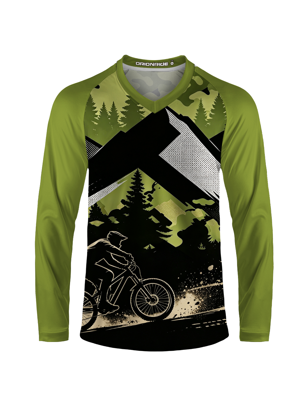 Orionride Geometric Wilderness Long Sleeve Downhill Jersey