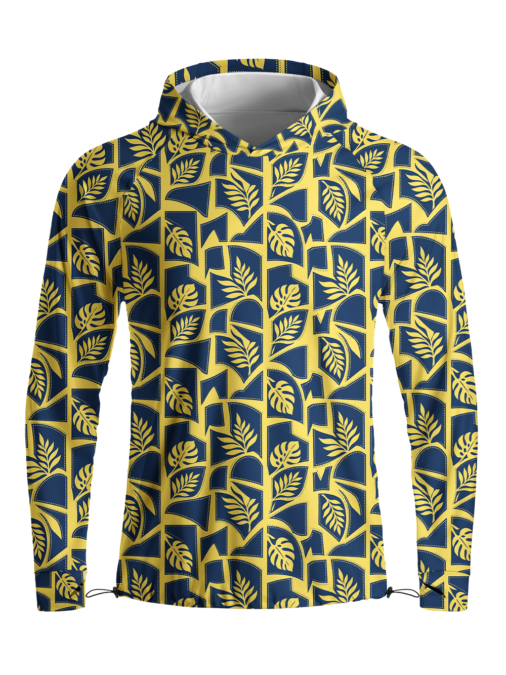 Orionride Botanical Deco Long Sleeve Cycling Hoodie Shirt