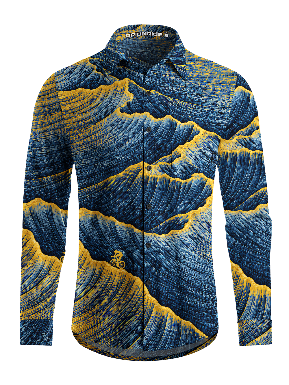 Orionride Tectonic Flow Men's Stretchy Breathable Long Sleeve Gravel Shirt
