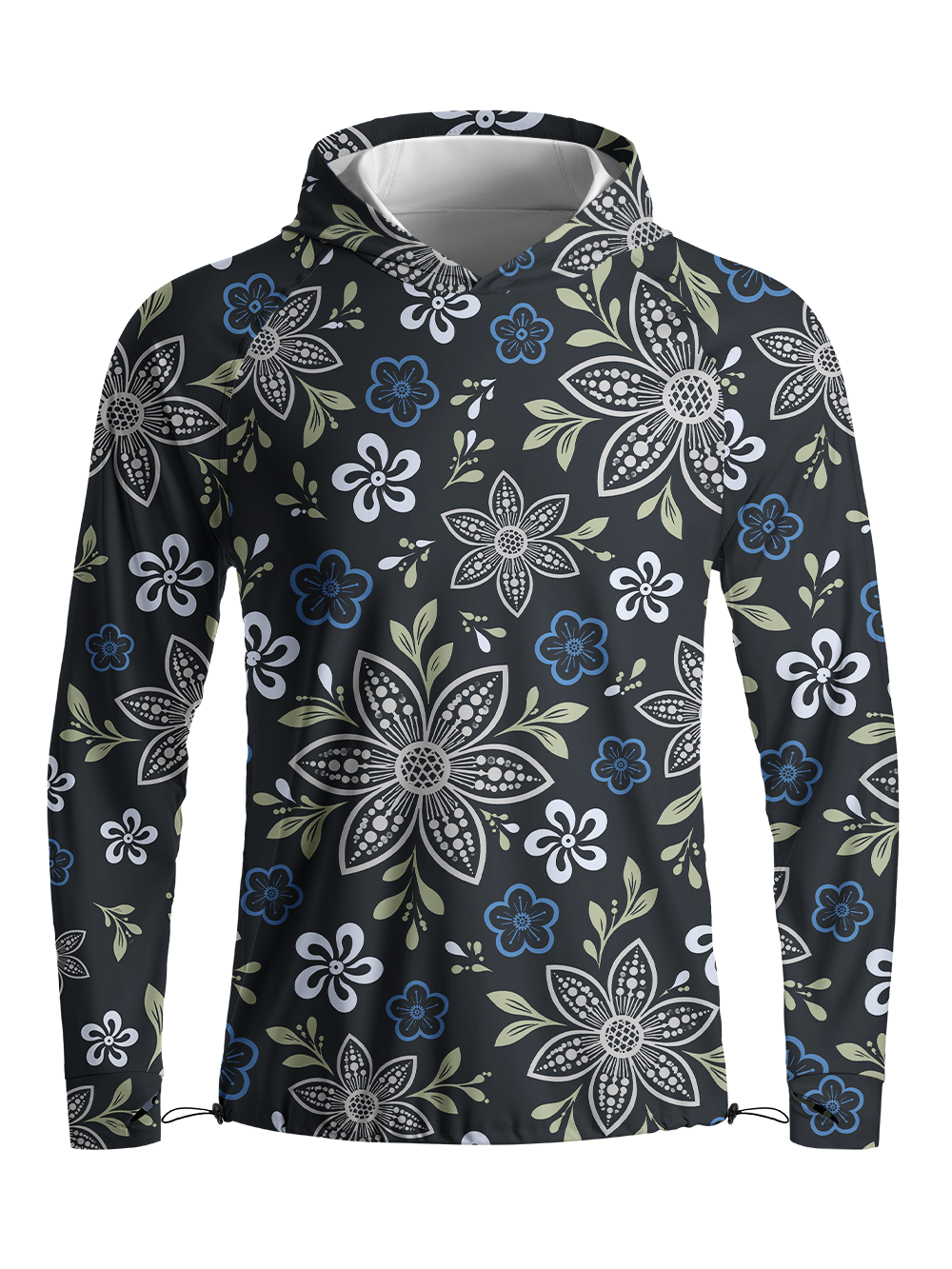 Orionride Folk Botanica Ride Long Sleeve Cycling Hoodie Shirt