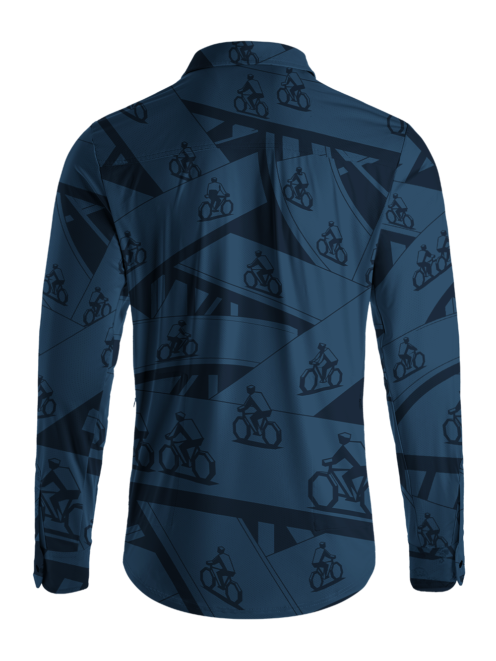Orionride Navigating The City Men's Stretchy Breathable Long Sleeve Gravel Shirt