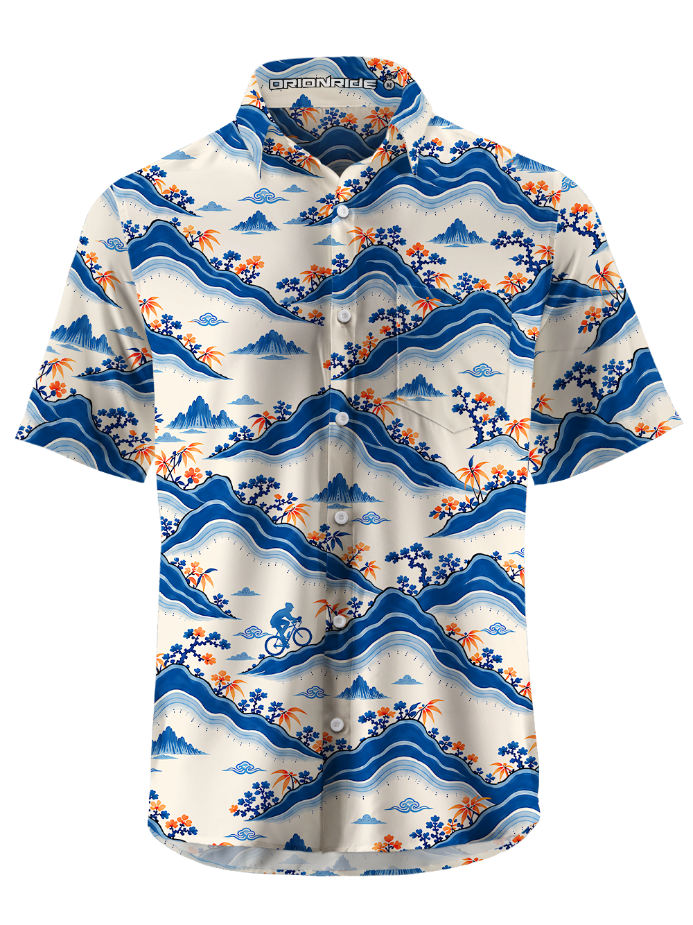 Orionride Rippling Vista Zipper Pockets Ultra Lightweight Short Sleeves Gravel Shirt