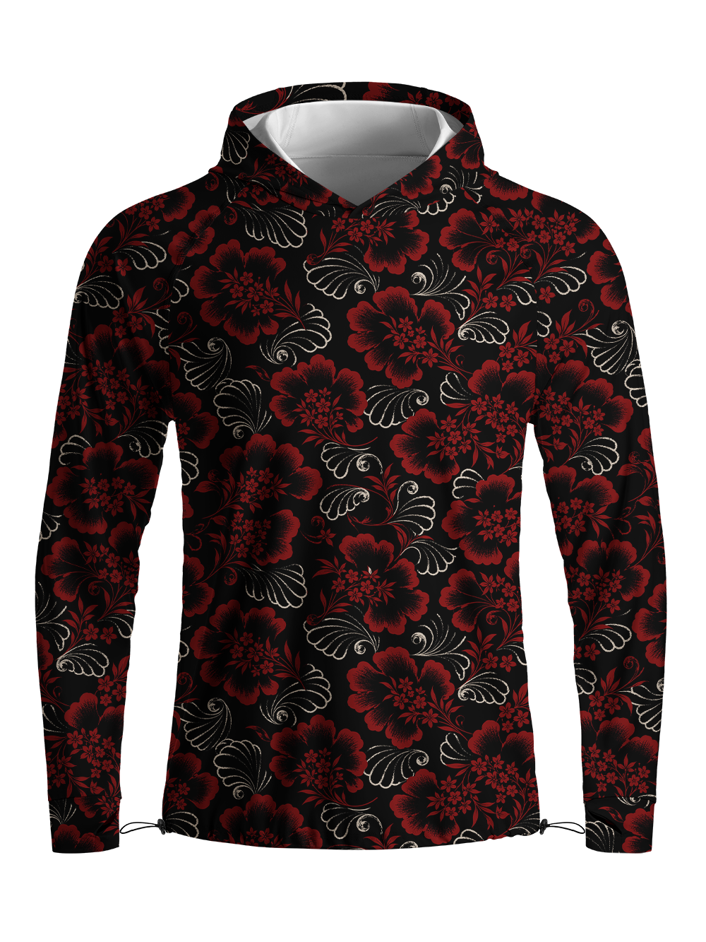 Orionride Floral Cadence Long Sleeve Cycling Hoodie Shirt