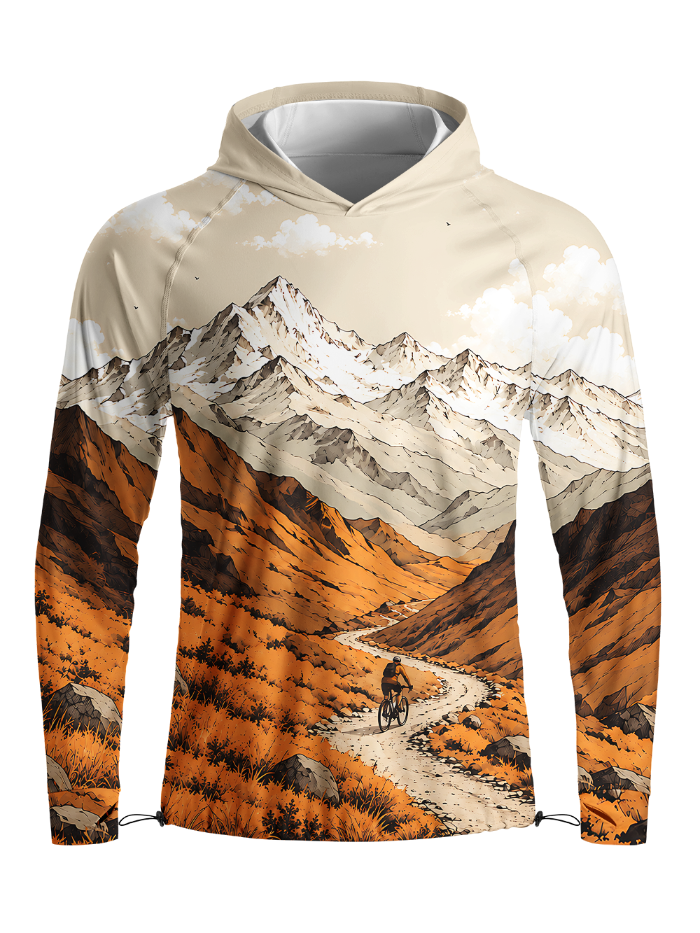 Orionride Wild Horizon Long Sleeve Cycling Hoodie Shirt