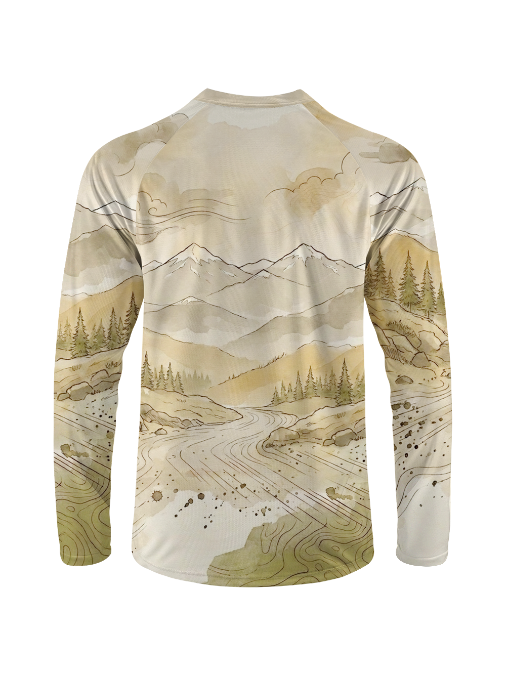 Orionride Ink Contour Long Sleeve Downhill Jersey