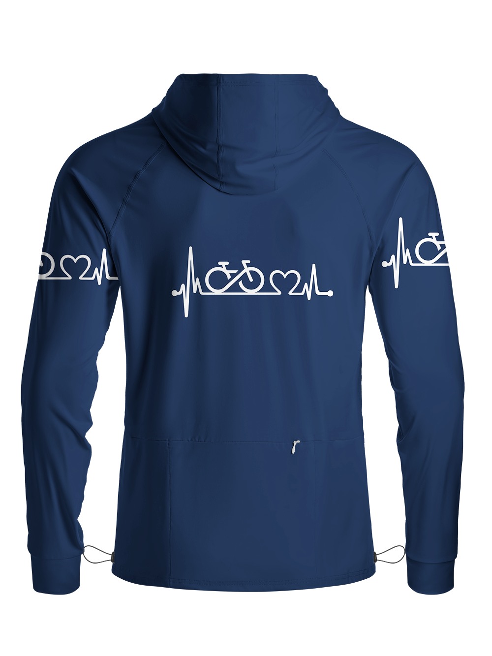 Orionride Bike Heartbeat Long Sleeve Cycling Hoodie Shirt