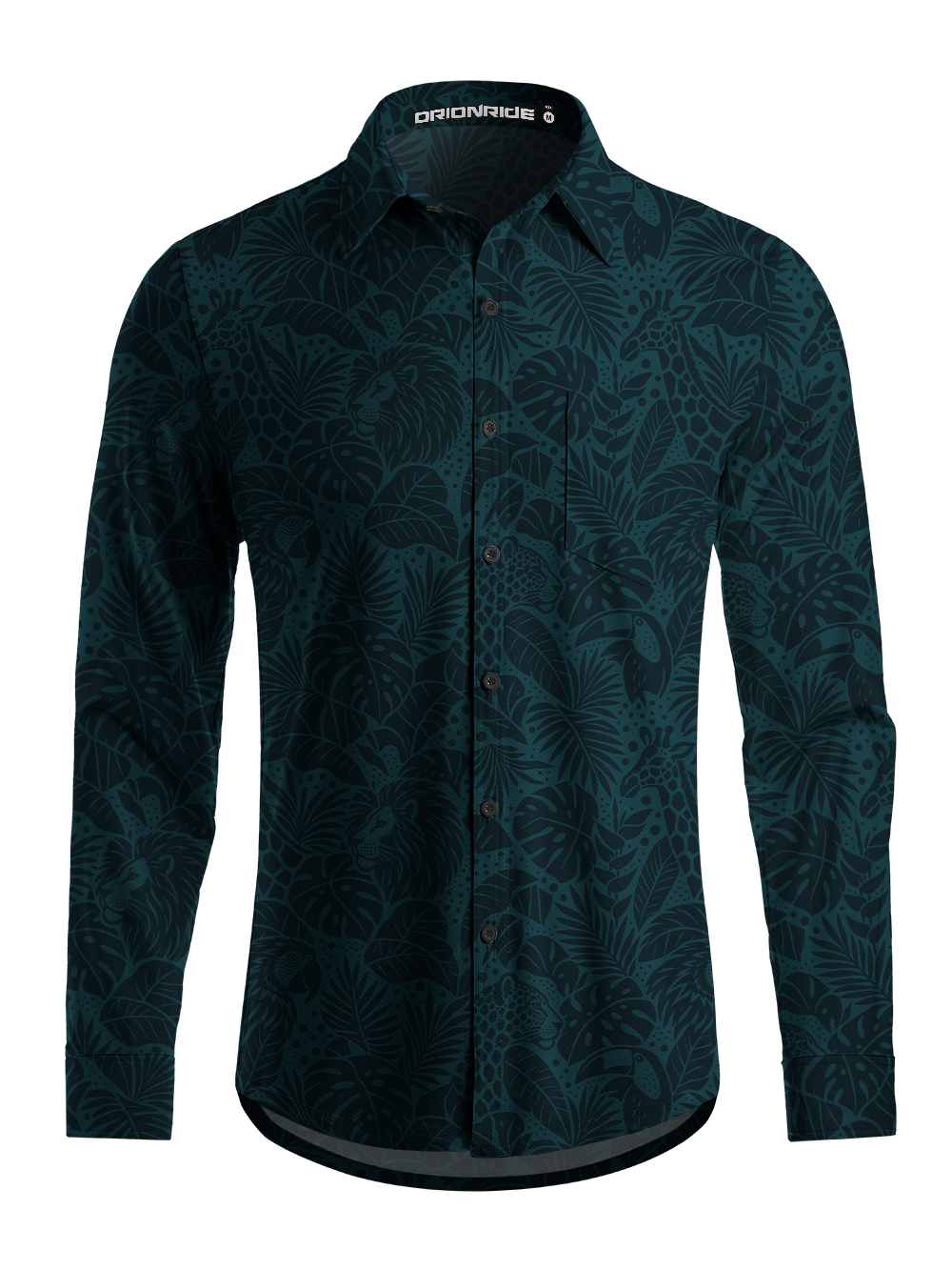 Orionride Wild Canopy Men's Stretchy Breathable Long Sleeve Gravel Shirt