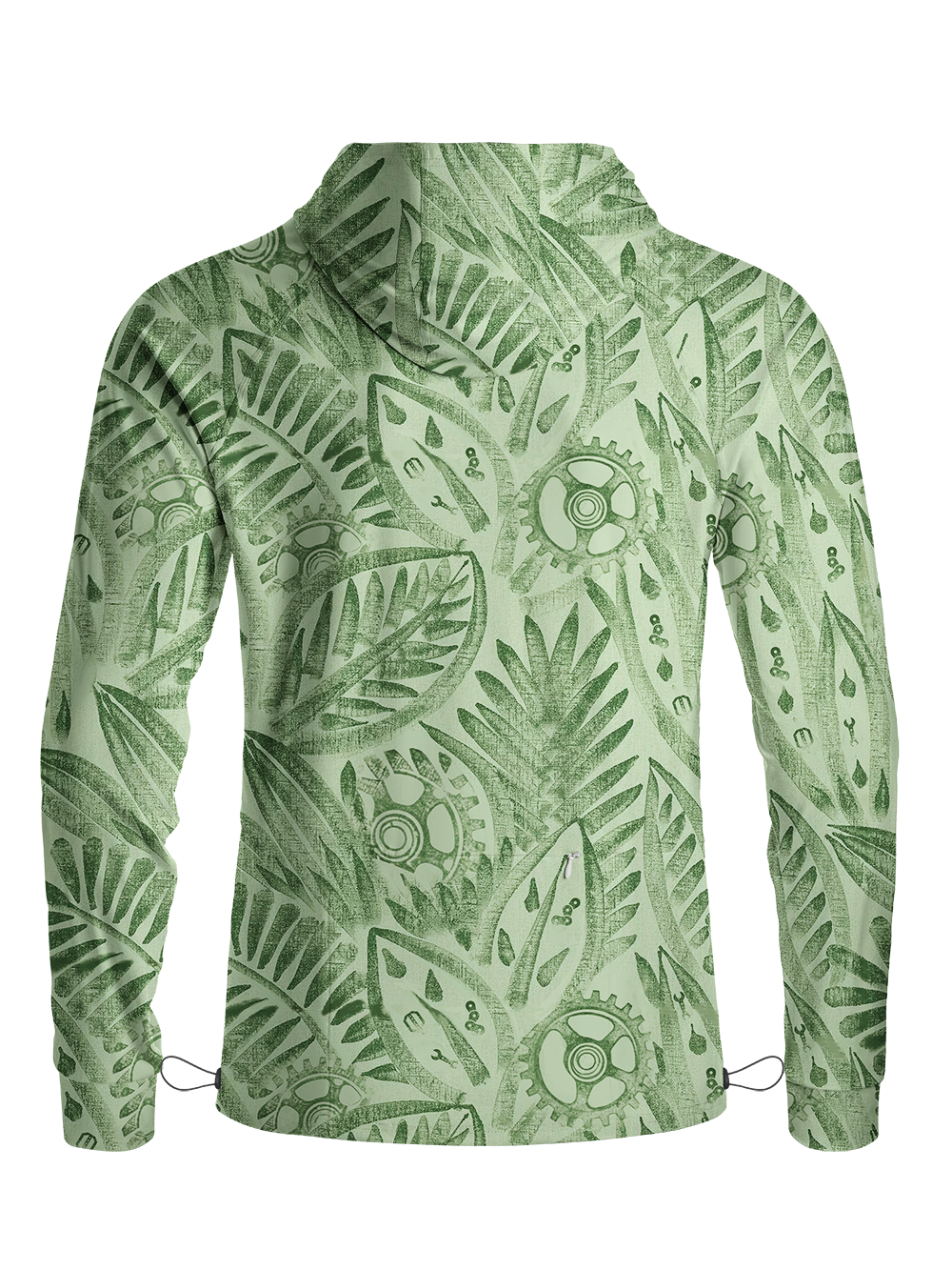 Orionride Fresh Leaves Long Sleeve Cycling Hoodie Shirt