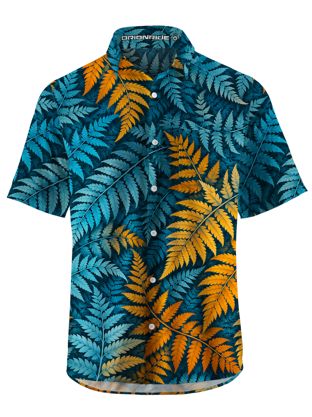 Orionride Botanical Rhythm Zipper Pockets Ultra Lightweight Short Sleeves Gravel Shirt