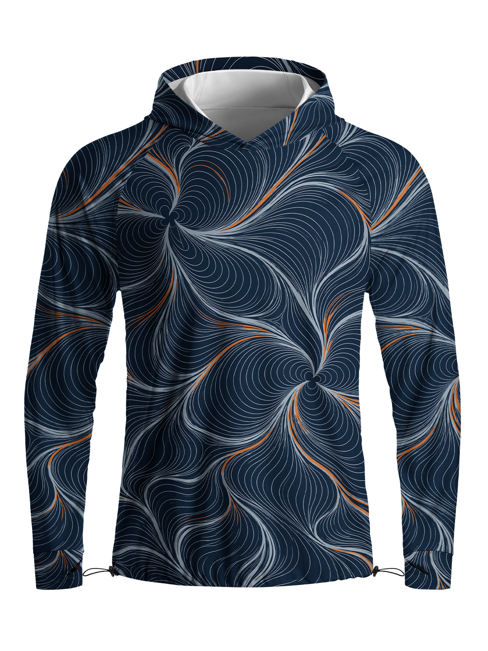 Orionride Kinetic Vortex Long Sleeve Cycling Hoodie Shirt