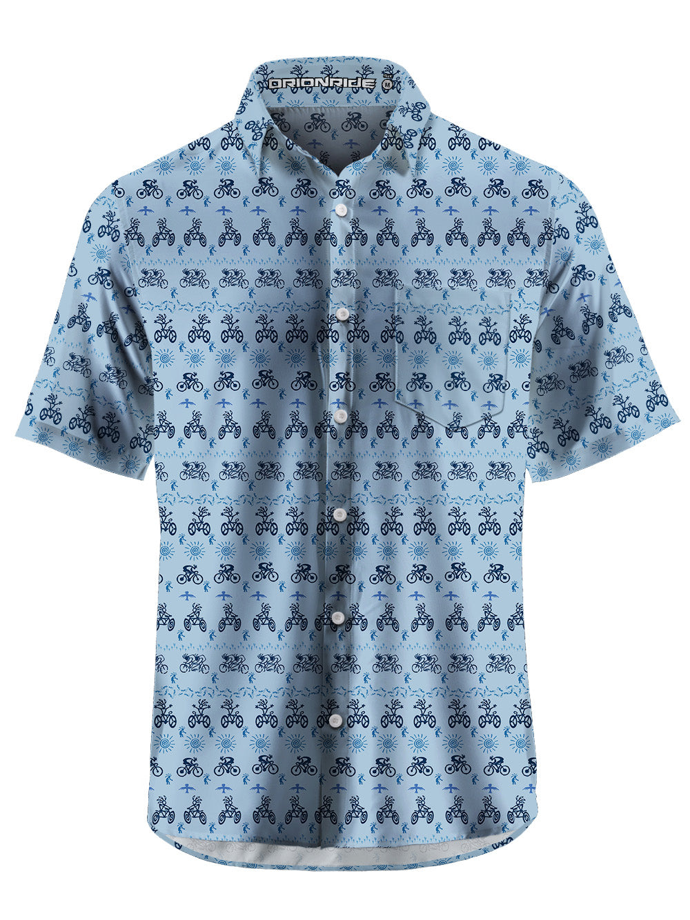 Orionride Vitality Feast Zipper Pockets Ultra Lightweight Short Sleeves Gravel Shirt