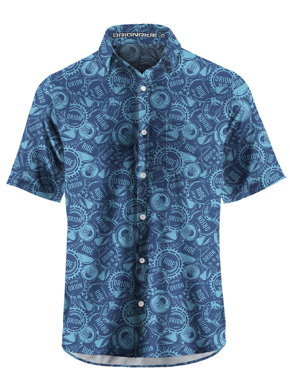 Orionride Riding A Little Drunk Zipper Pockets Ultra Lightweight Short Sleeves Gravel Shirt