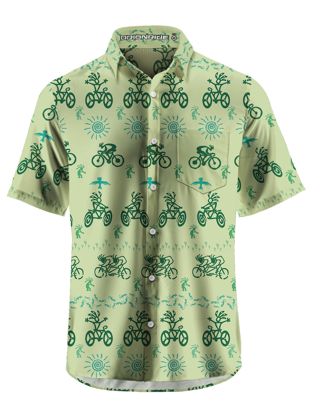 Orionride Bicycle Feast Zipper Pockets Ultra Lightweight Short Sleeves Gravel Shirt