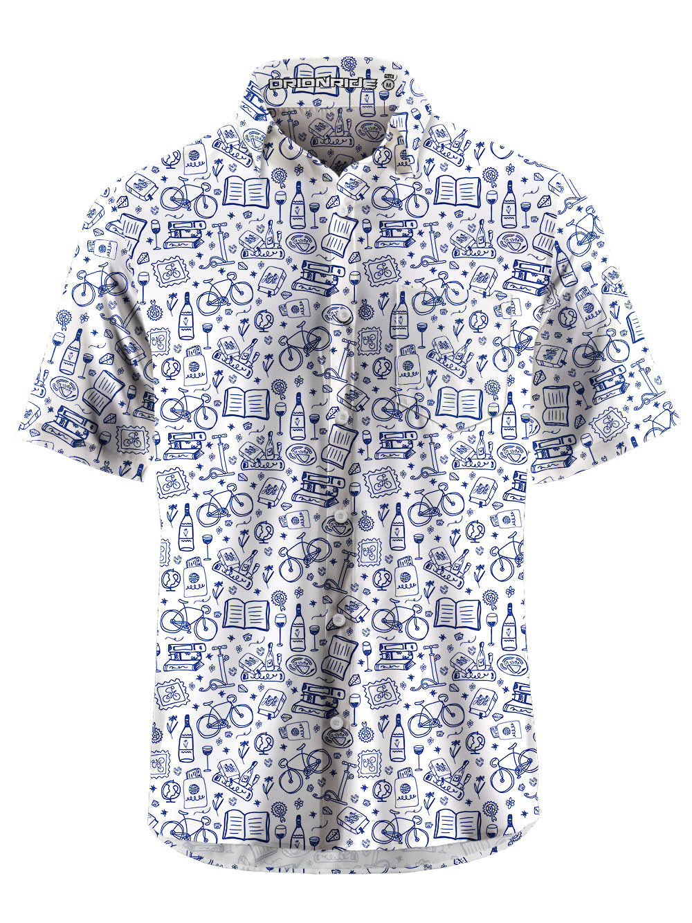 Orionride Cycling Club Zipper Pockets Ultra Lightweight Short Sleeves Gravel Shirt
