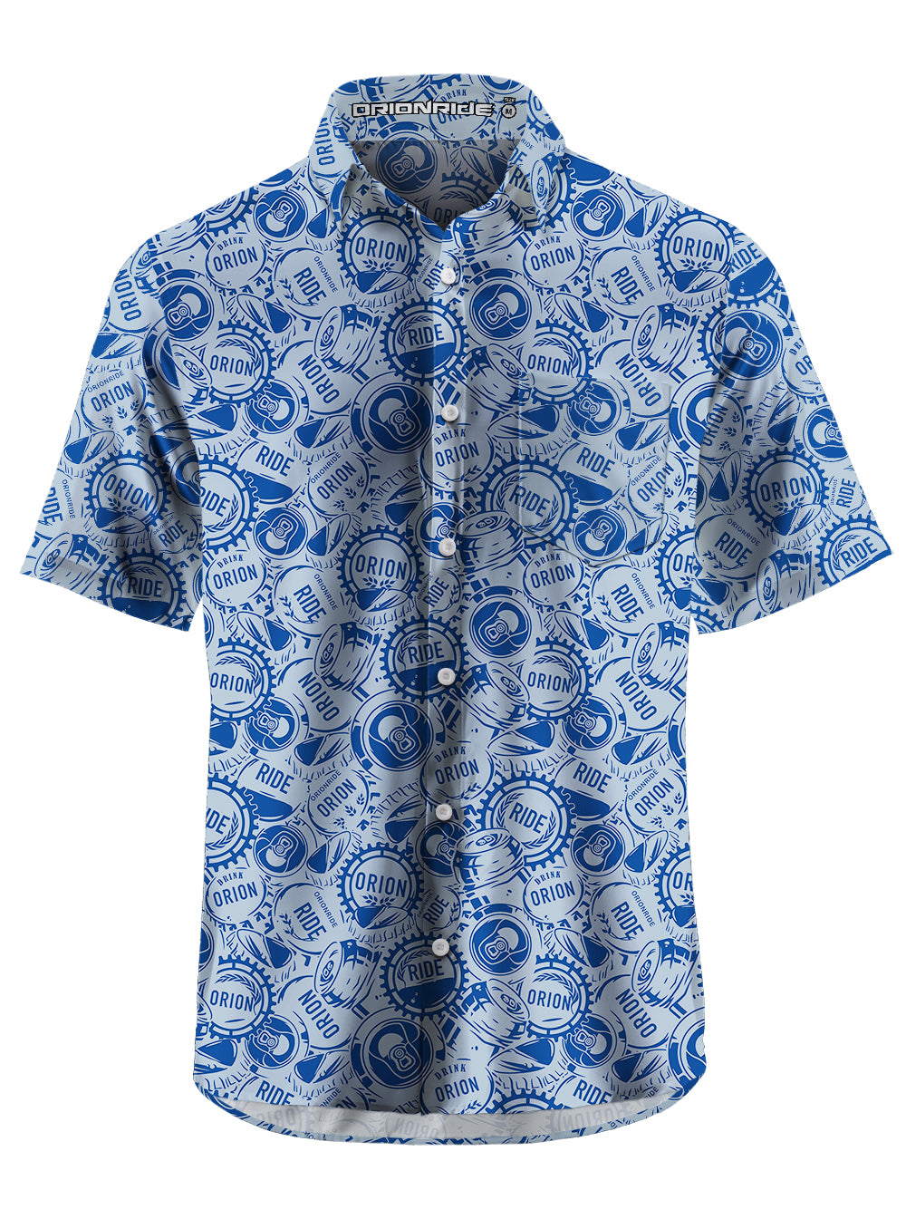 Orionride Riding A Little Drunk Zipper Pockets Ultra Lightweight Short Sleeves Gravel Shirt