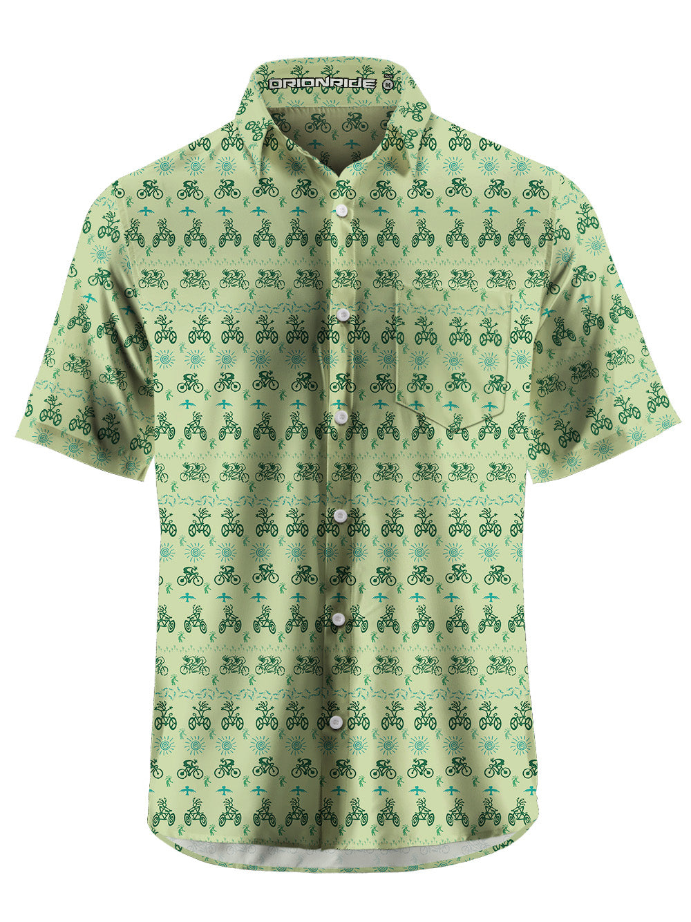 Orionride Vitality Feast Zipper Pockets Ultra Lightweight Short Sleeves Gravel Shirt