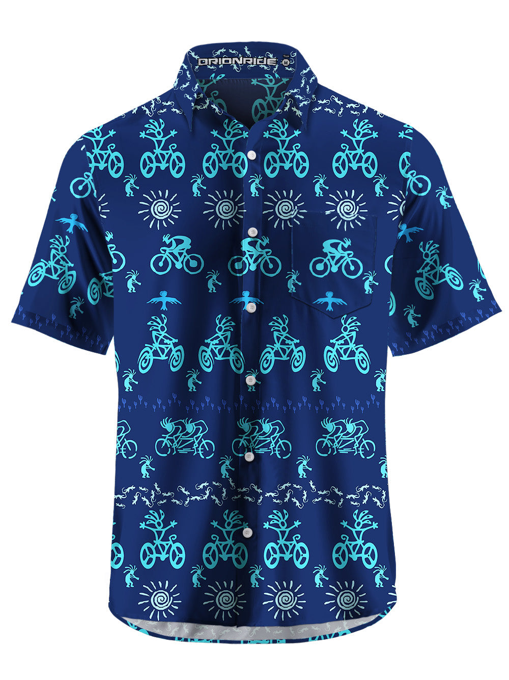 Orionride Bicycle Feast Zipper Pockets Ultra Lightweight Short Sleeves Gravel Shirt