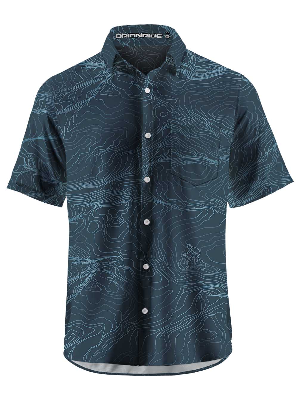 Orionride Rugged Contours Zipper Pockets Ultra Lightweight Short Sleeves Gravel Shirt