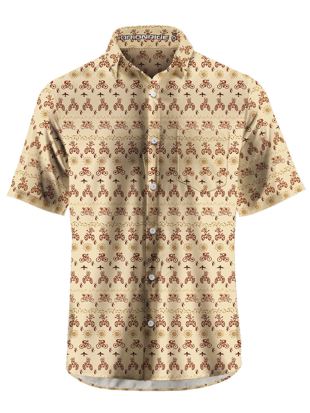 Orionride Vitality Feast Zipper Pockets Ultra Lightweight Short Sleeves Gravel Shirt