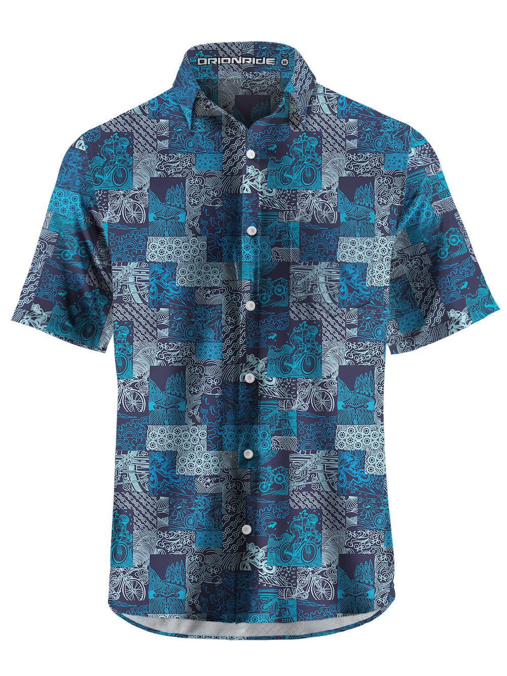 Orionride Fun Ride Zipper Pockets Ultra Lightweight Short Sleeves Gravel Shirt