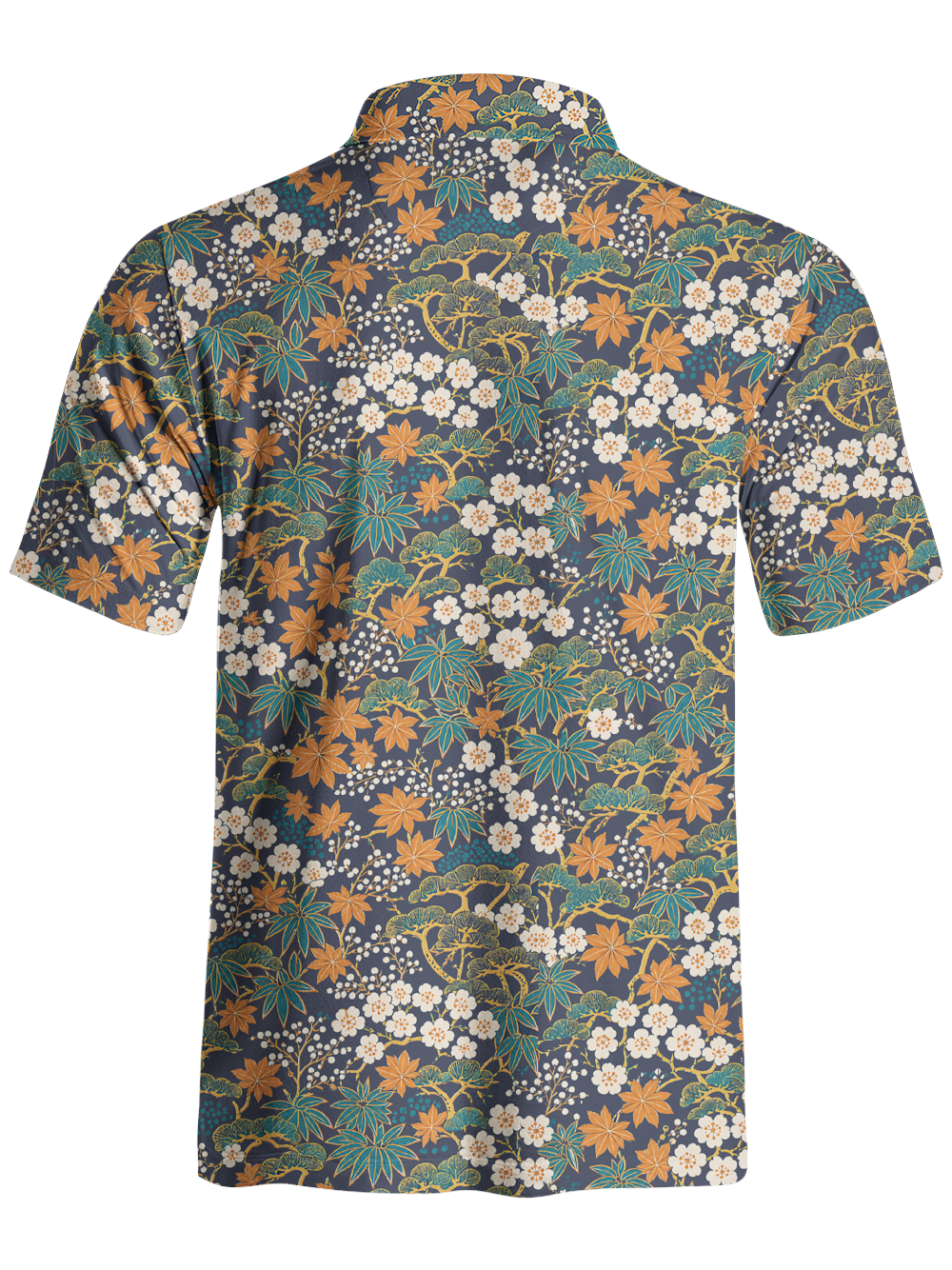 Orionride apanese Flowerbeds Men's Polo Shirt