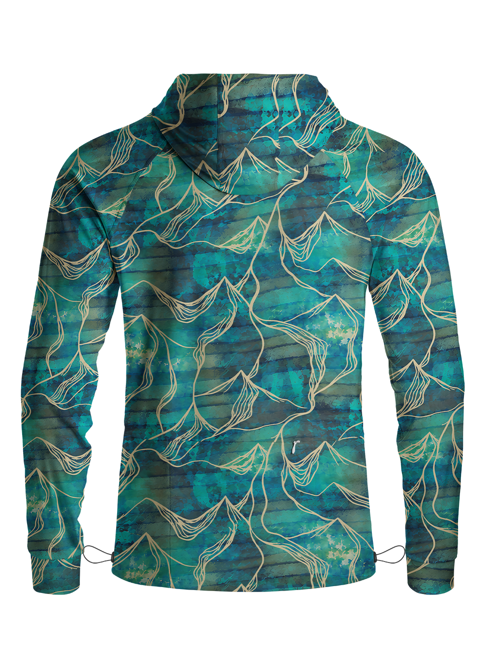 Orionride Liquid Topography Long Sleeve Cycling Hoodie Shirt