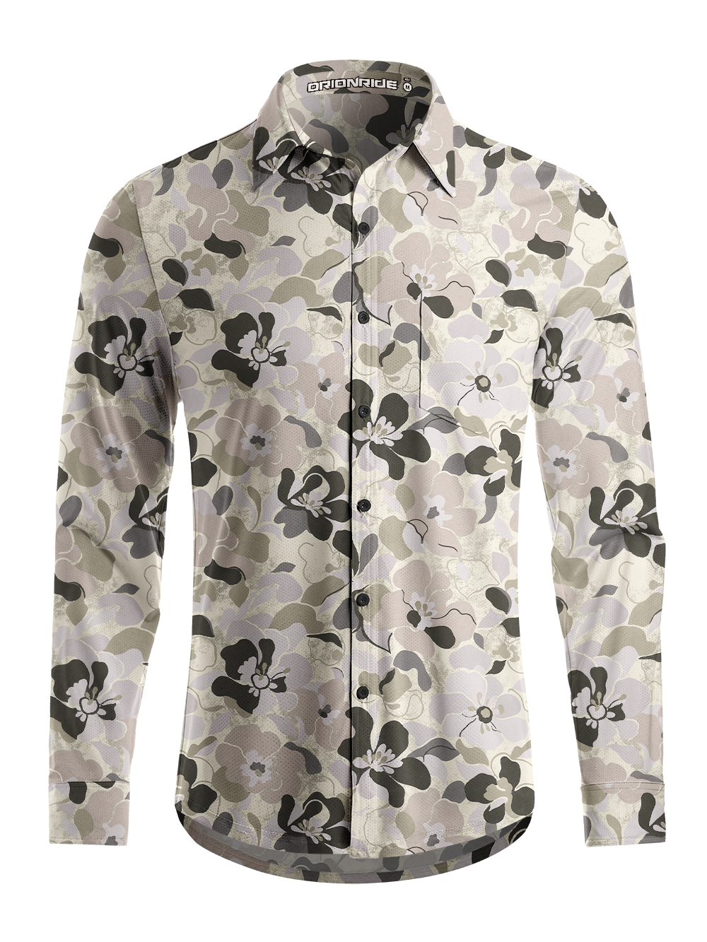 Orionride Twilight Garden Men's Stretchy Breathable Long Sleeve Gravel Shirt