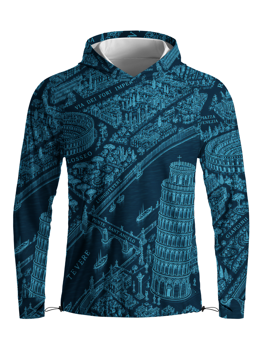 Orionride Grand Tour Long Sleeve Cycling Hoodie Shirt