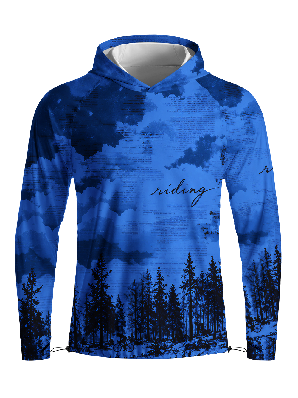 Orionride Skyward Narrative Long Sleeve Cycling Hoodie Shirt