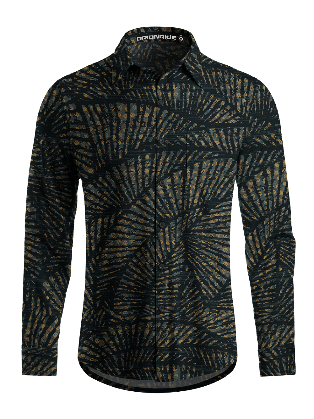 Orionride Fossilized Mechanics Men's Stretchy Breathable Long Sleeve Gravel Shirt