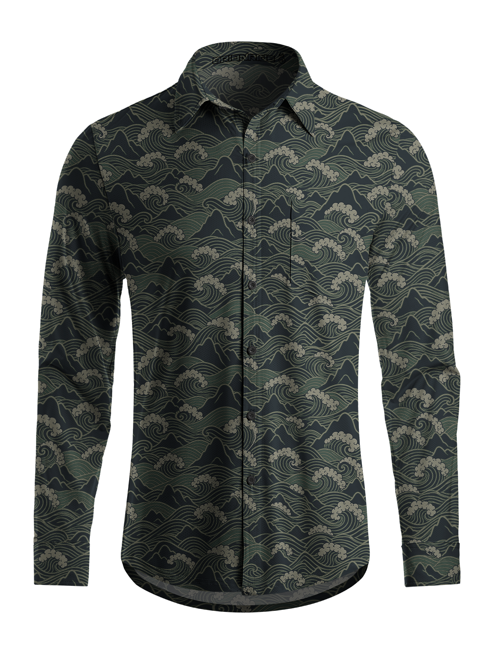 Orionride Mountain Wave Weave Men's Stretchy Breathable Long Sleeve Gravel Shirt