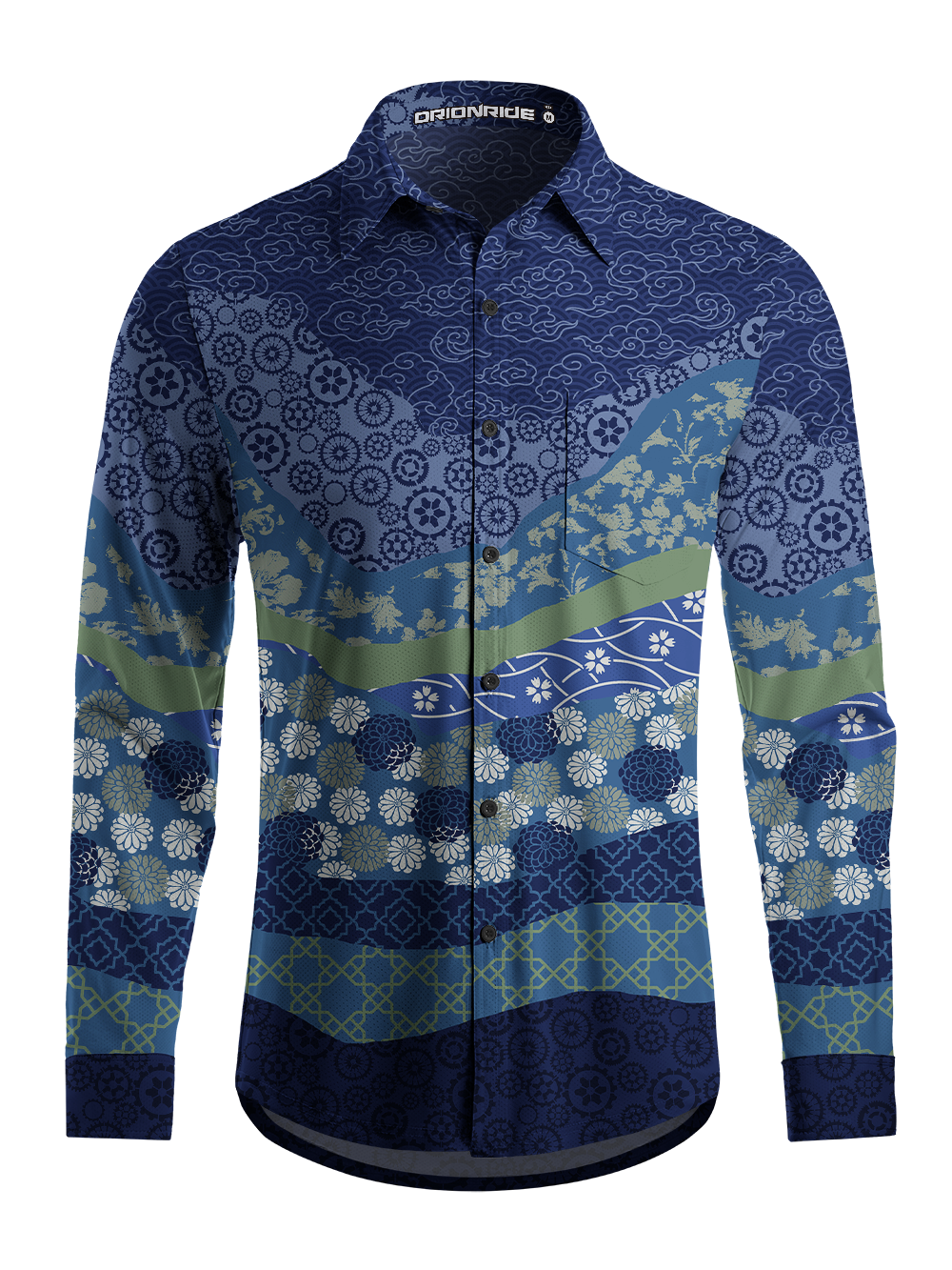 Orionride Eastern Cadence Men's Stretchy Breathable Long Sleeve Gravel Shirt