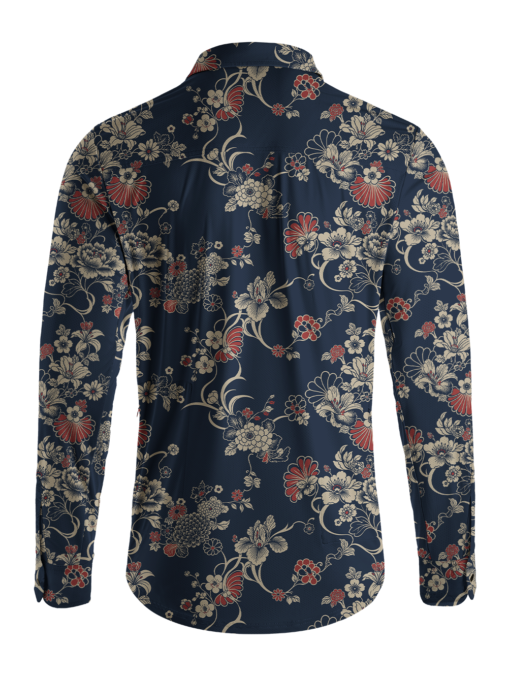 Orionride Dark Garden Men's Stretchy Breathable Long Sleeve Gravel Shirt