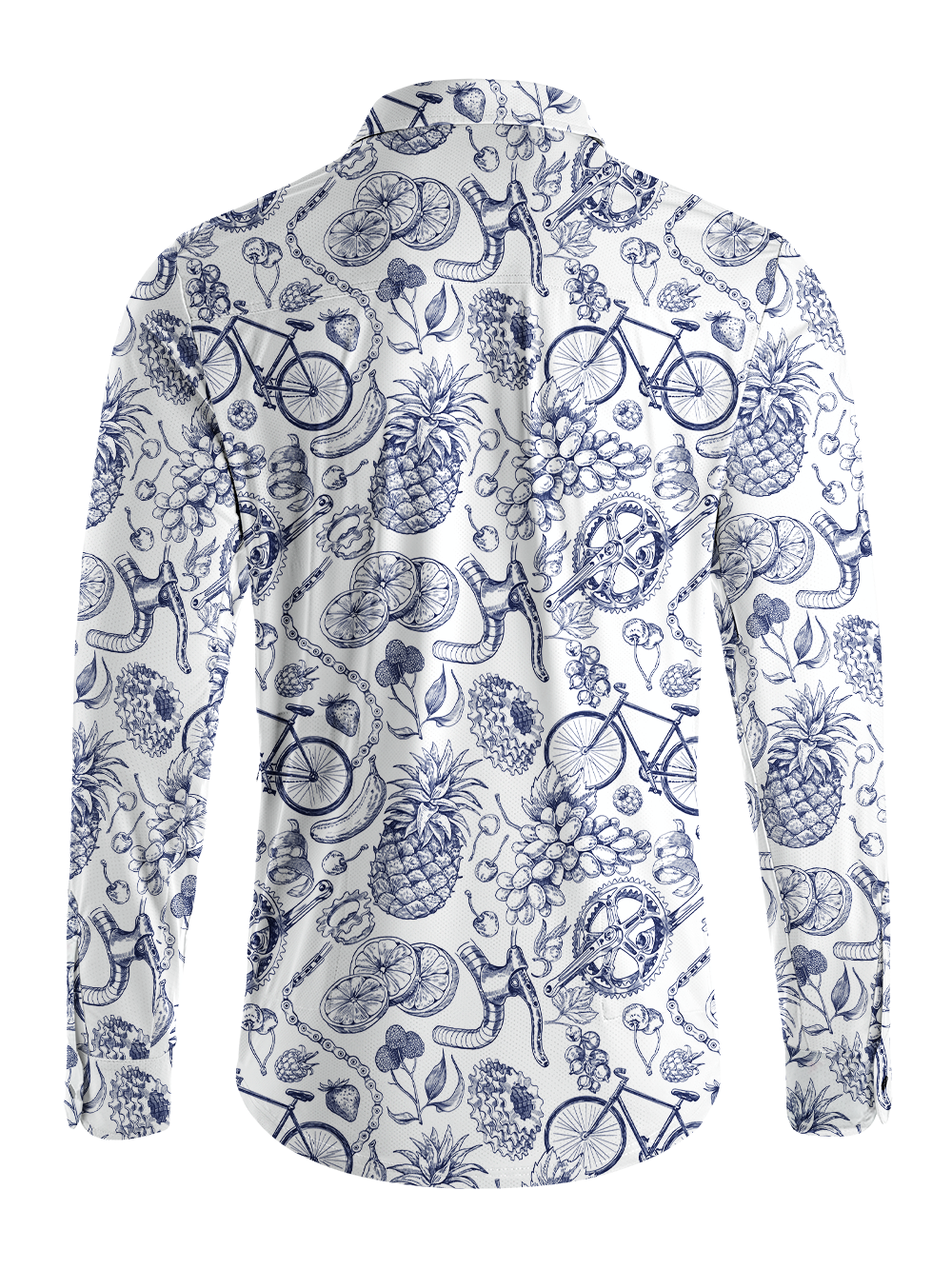 Orionride Fruit Collection Men's Stretchy Breathable Long Sleeve Gravel Shirt