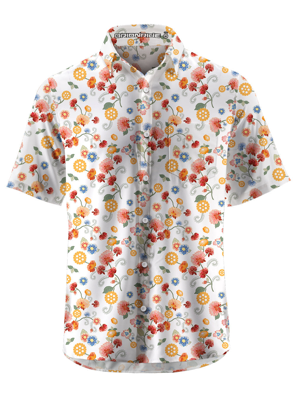 Orionride Color Gear Flower Ultra Lightweight Short Sleeves Hawaiian shirt