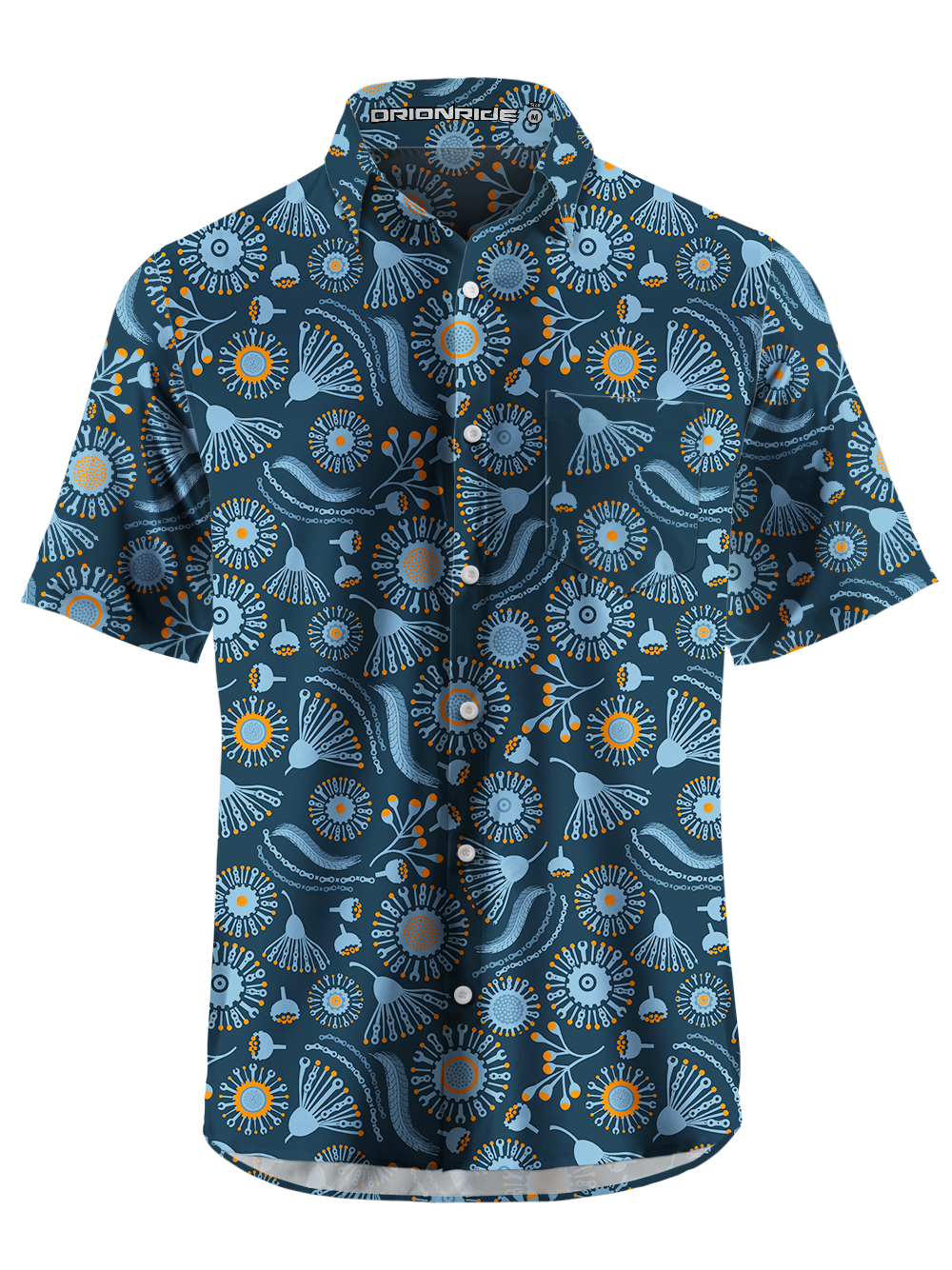 Orionride Kinetic Folklore Zipper Pockets Ultra Lightweight Short Sleeves Gravel Shirt