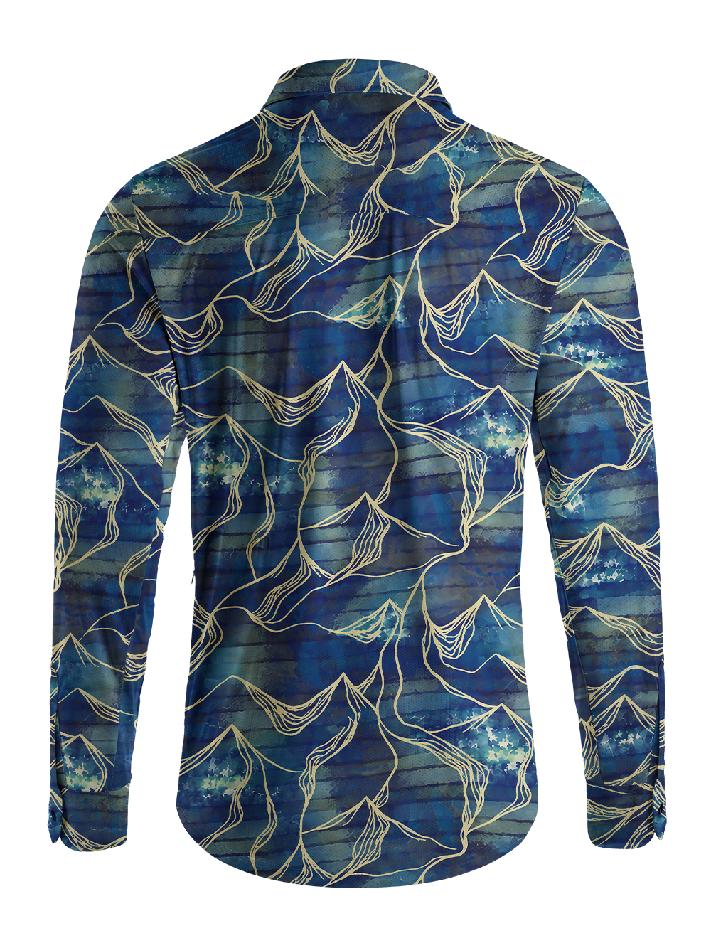 Orionride Liquid Topography Men's Stretchy Breathable Long Sleeve Gravel Shirt