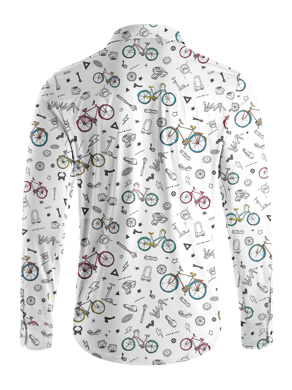 Orionride Parts World Men's Stretchy Breathable Long Sleeve Gravel Shirt