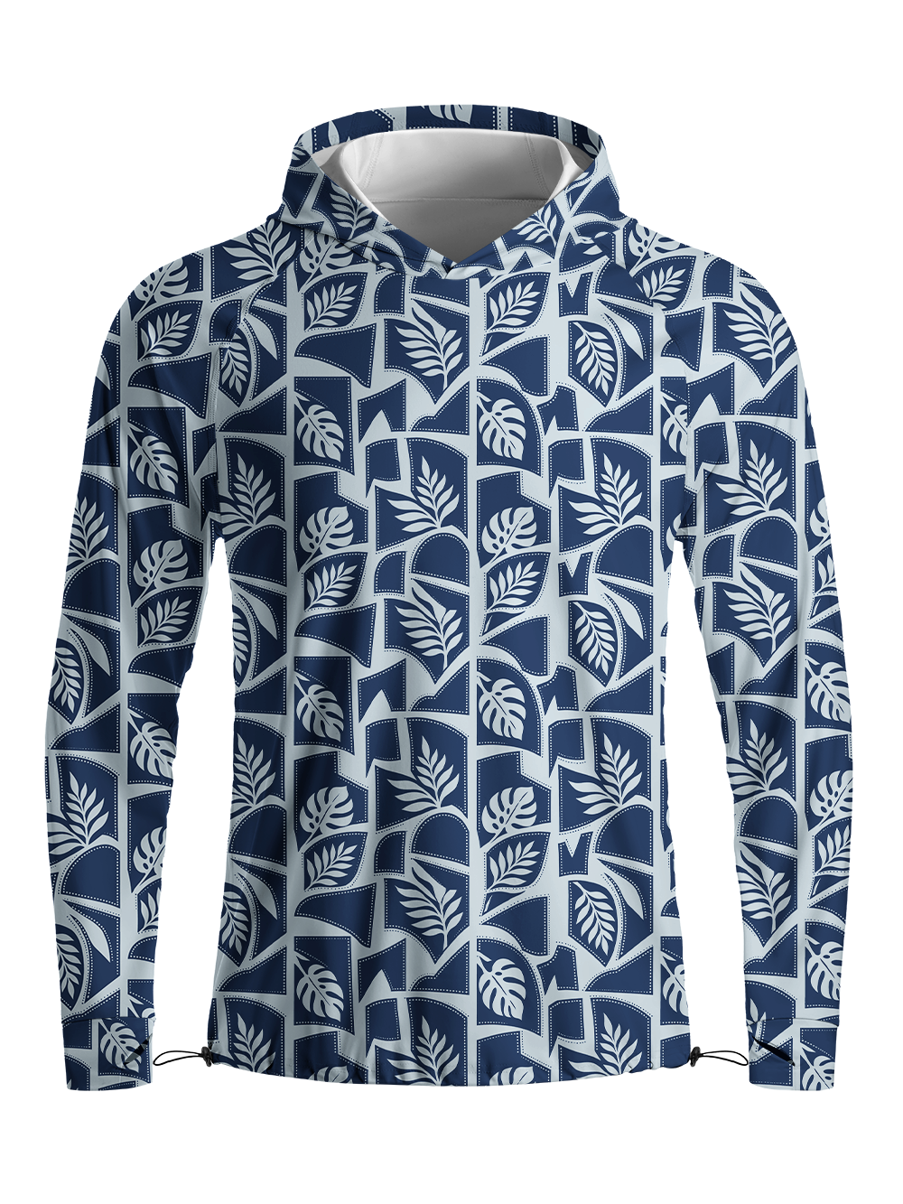 Orionride Botanical Deco Long Sleeve Cycling Hoodie Shirt