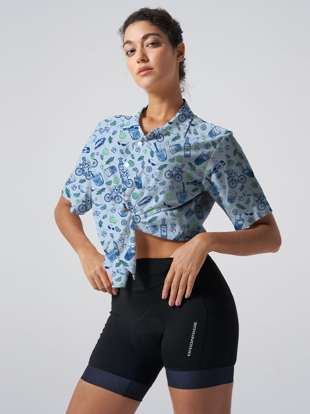 Orionride Cool Journey Zipper Pockets Ultra Lightweight Short Sleeves Women's Gravel Shirt