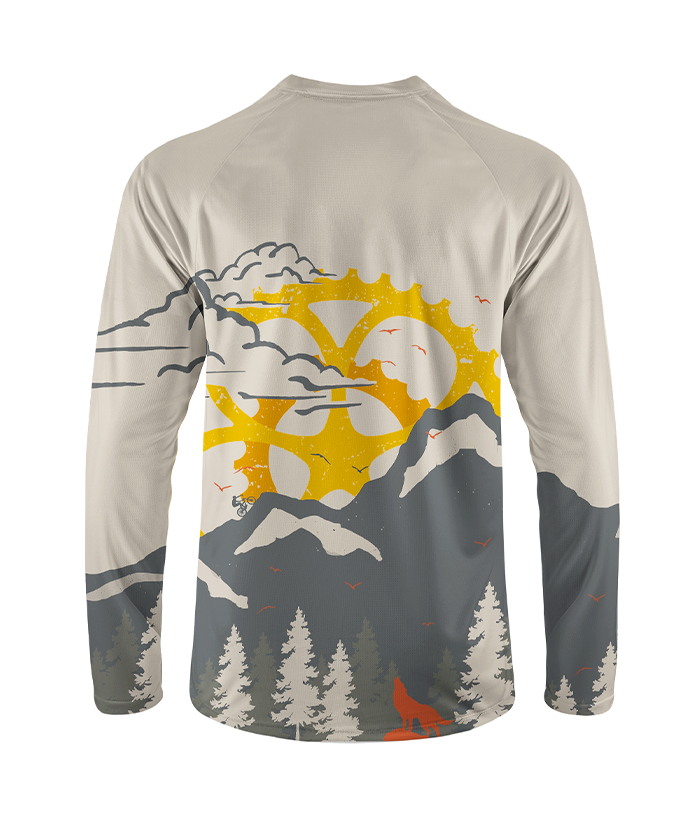 Orionride Mountain Inspired Long Sleeve Downhill Jersey